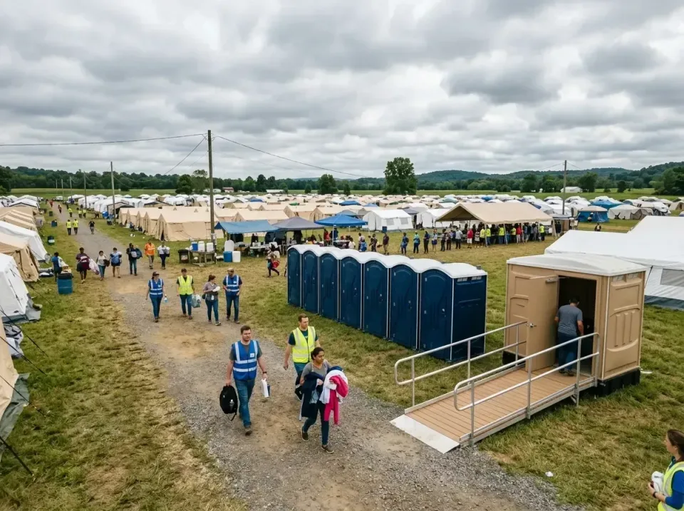 disaster-relief-camp-restrooms-010 — frequently asked questions, Dumpster & Portable Bathrooms Rental in White Oak, PA